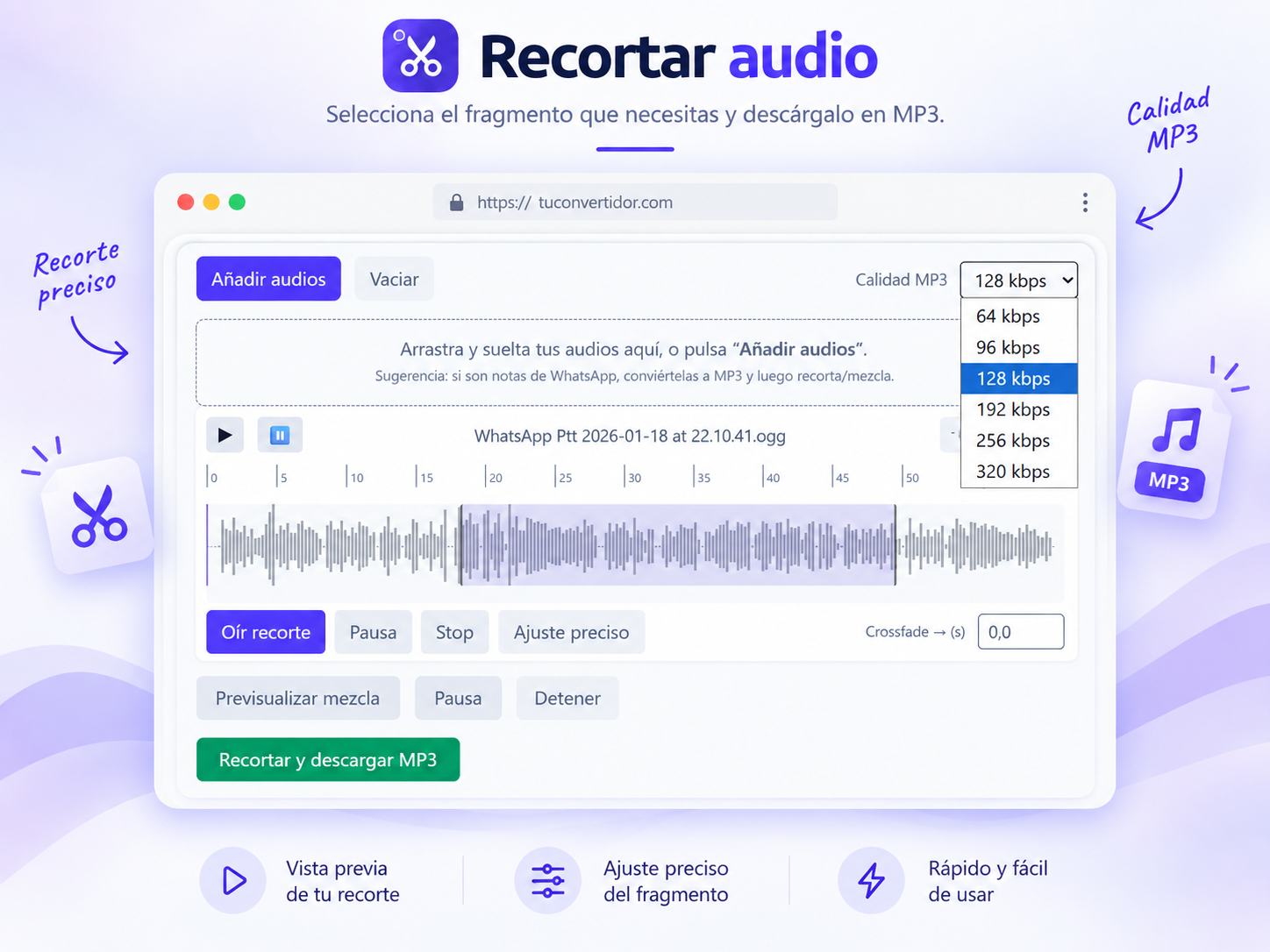 ConvertirAudioaMP3 screenshot 1