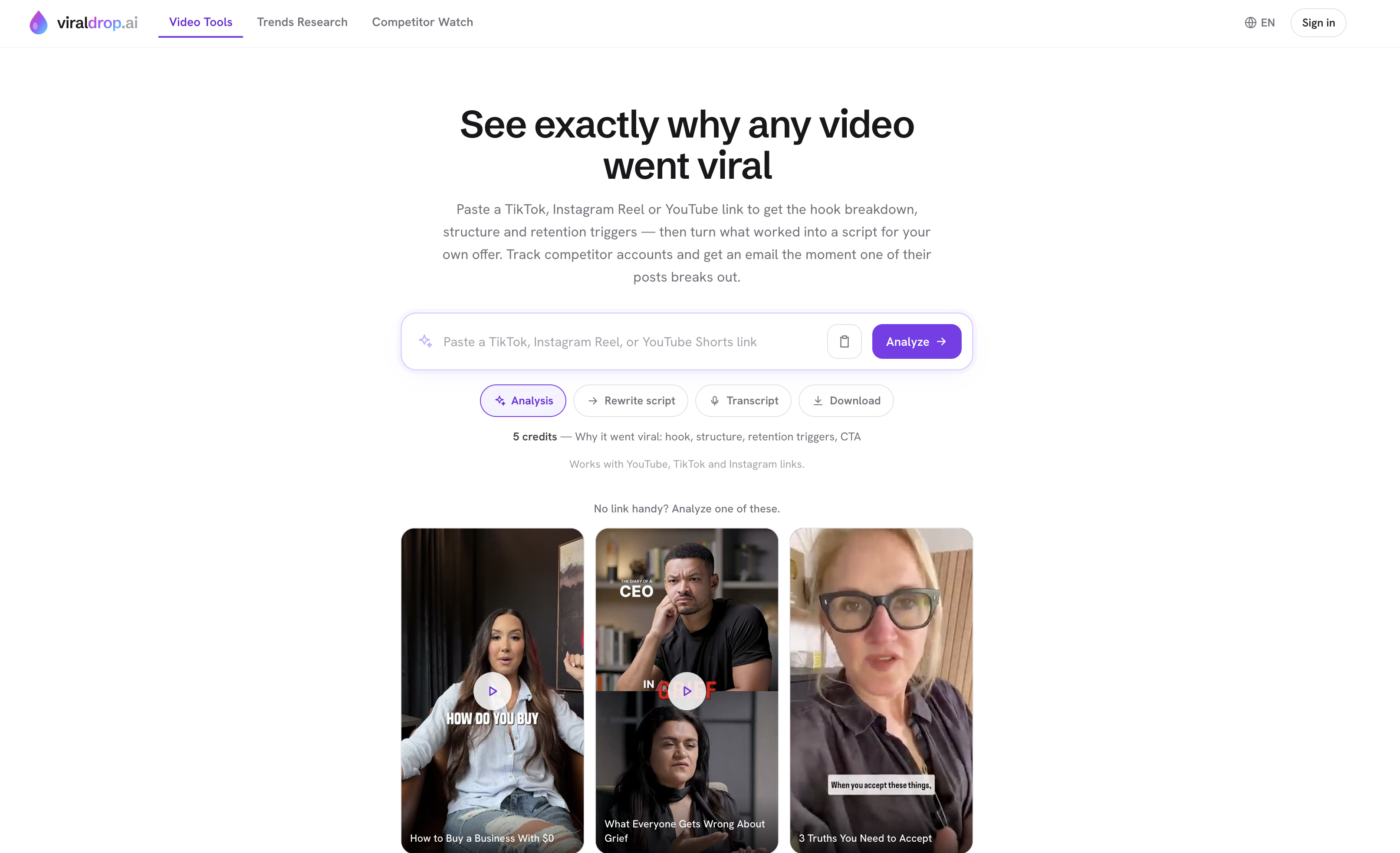 Viraldrop screenshot 1