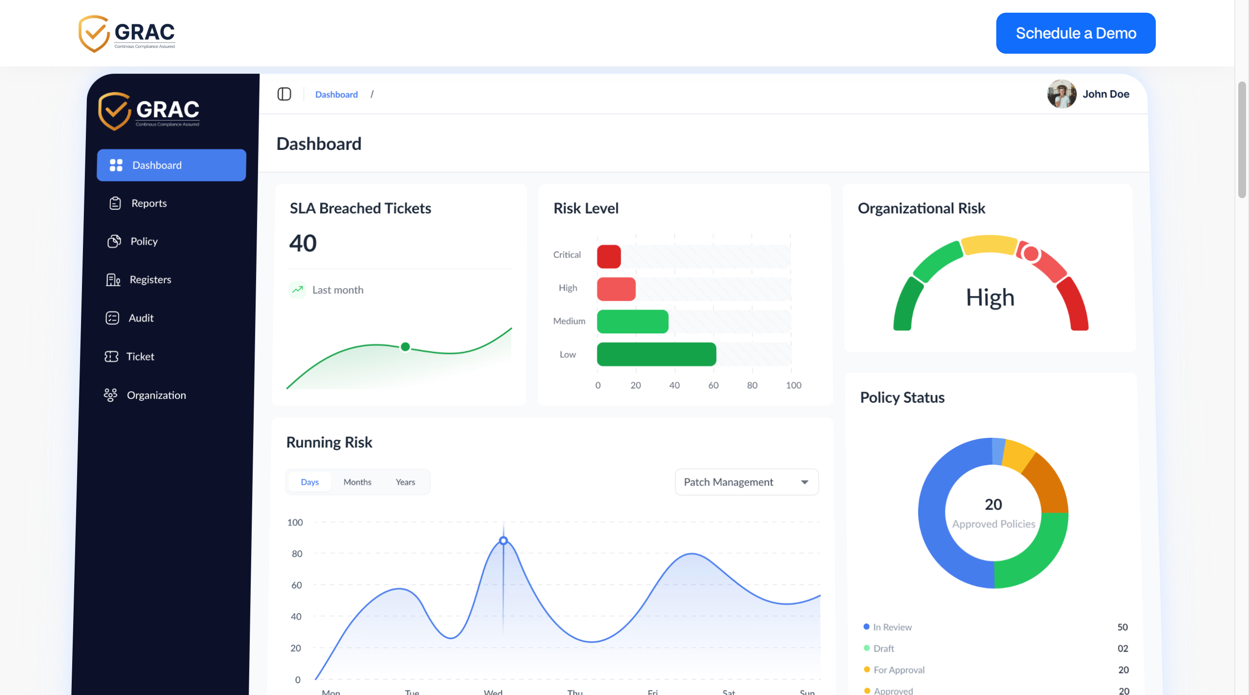 GRAC Compliance screenshot 1